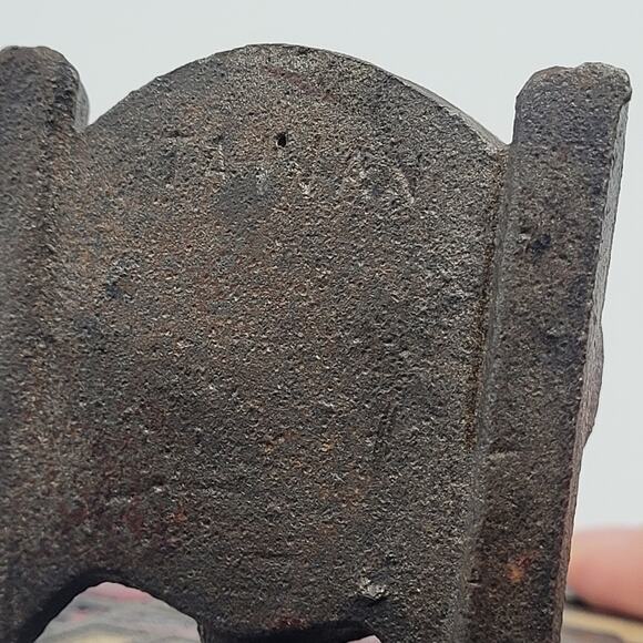 VTG Cast Iron Stained Glass Tea Light Holder Church Trees Taiwan Holiday Cozy - Picture 4 of 10